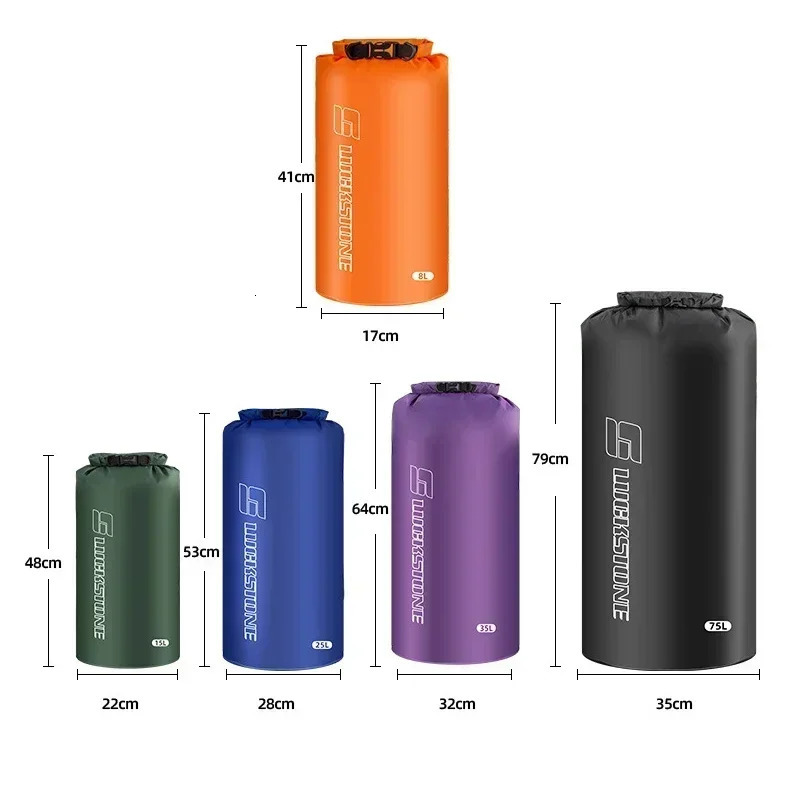 815253575L Waterproof Dry Bag Sack Ultralight Drifting Swimming Clothes Storage Rafting Kayaking Sport 250121
