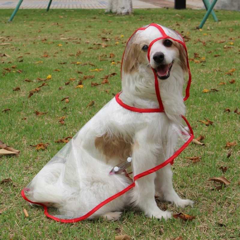 Solid Pet Rain Coat for Small Medium Dogs Impermeable perro Puppy Dog Poncho Raincoat Poodle mascotas Clothes chubasquero perroXJ250121