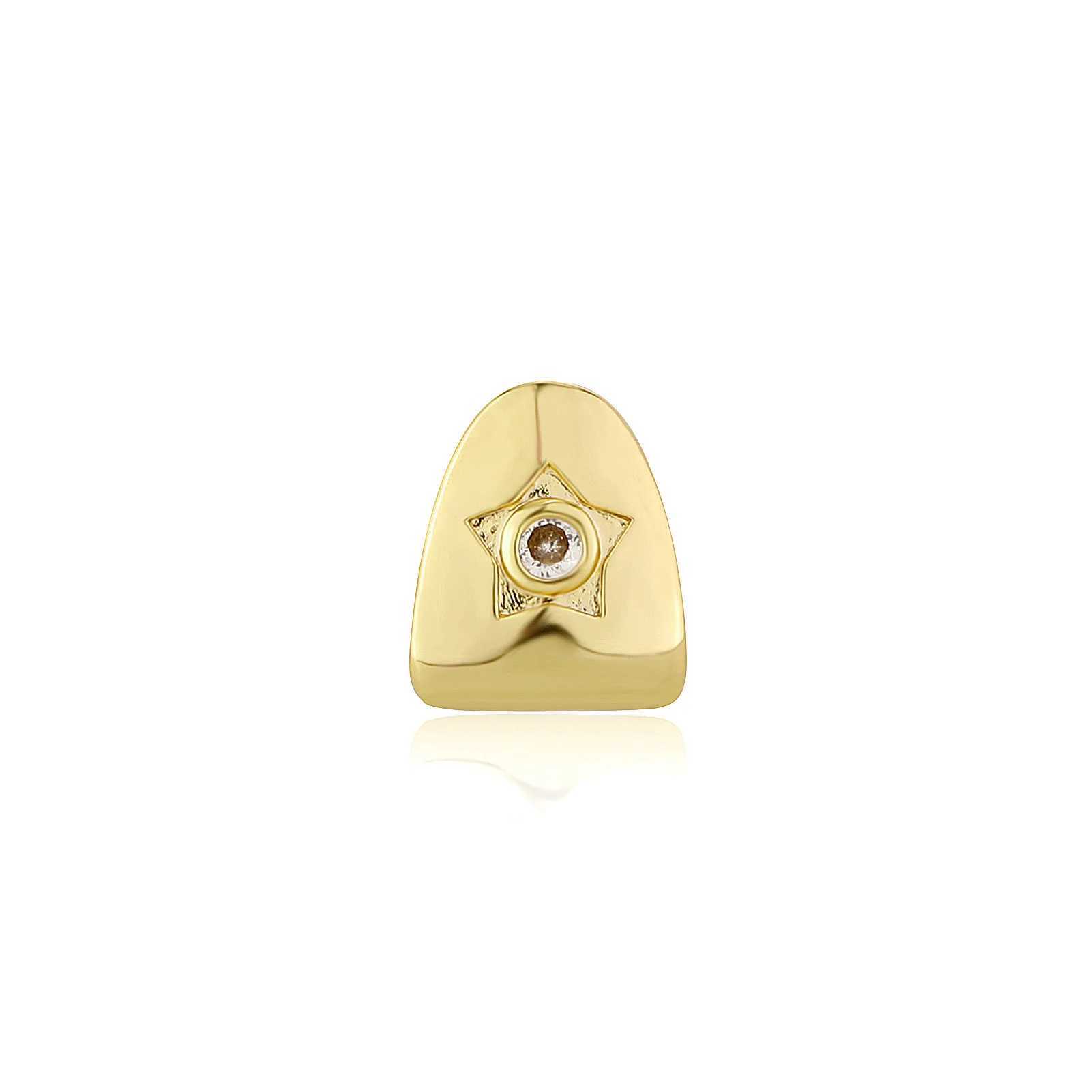 Hip Hop Iced Bling Teeth Caps Grillz Cubic Zircon Micro Pave Top Bottom Charm Grills For Men Women JewelryXJ250114