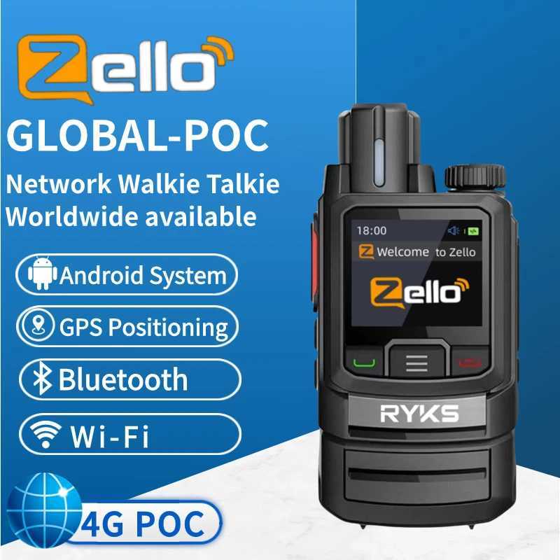ZL20 Zello Walkie Talkie 4g Radio With Wifi wireless connections Long Range Professional Powerful Two Way Radio100km X250129
