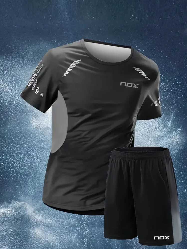 Knox Pardel Tracksuit Mens T-shirt and shorts Tracksuit Breathable and loose tennis tracksuit worn outside of running training X250129