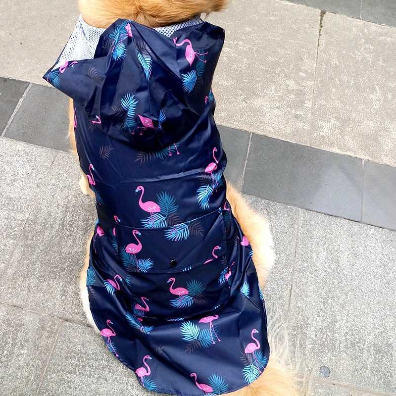 TOMEPETS Pet Dog Raincoat Cartoon Adorable Clothes Soft Lightweight Waterproof for Big Medium Doggie with HoodXJ250121