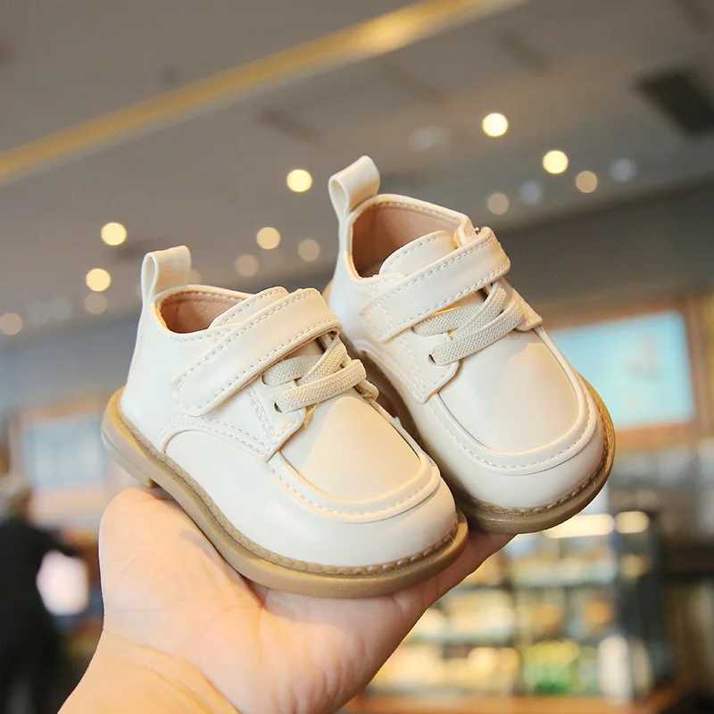 Baby Shoes 2023 Spring New British Style Leather Shoes Suitable for Boys and Girls Soft soled Non slip Comfortable Shoes First Step Walker Childrens S