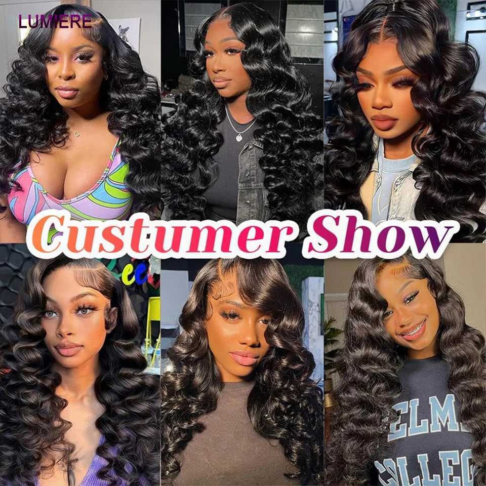 Loose Deep Wave Human Hair Bundles With 5x5 6x6 HD Lace Clo Frontal With Bundles Virgin Raw Hair Weave Hair Extension 8-40XJ250120