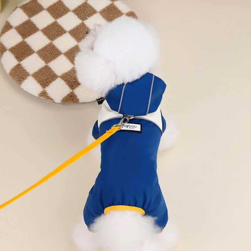 Waterproof Dog Jumpsuit With Caps Four Legs Dog Raincoat for Small Dogs Puppy Clothes Reflective Chihuahua Rain Coat Pet CostumeXJ250121