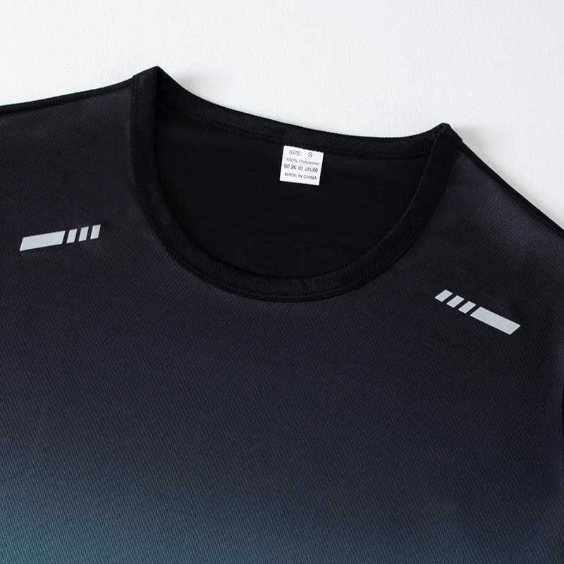 2-Piece Teenagers To Adults Parent-child Quick-drying Short-sleeved Sports Suit Mens Casual Round Neck Shirt Elastic Waist Pants X250129