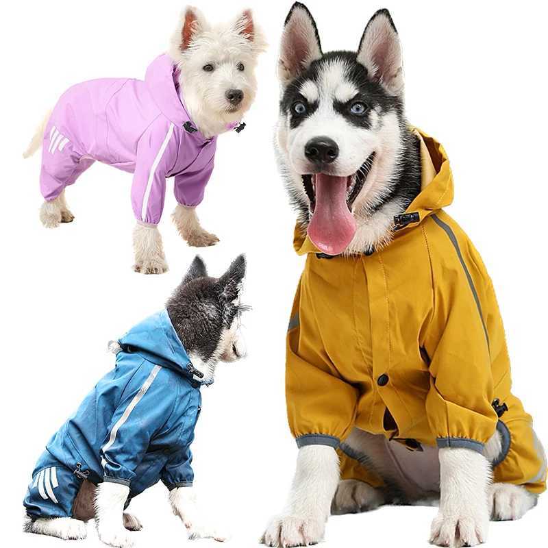 Dog Raincoat Waterproof Pet Rain Clothes for Chihuahua Maltese Reflective Rain Coat Small Medium Dogs Jumpsuit Dogs Cat OverallsXJ250121