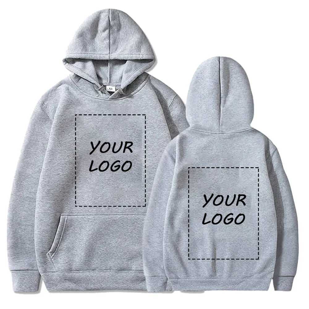 Hot Sale Custom Hoodie Sweatshirts Men Design Your Fleece Hooded Clothes Women Harajuku Outerwear Y2k Size Hoody XS-3XLXJ2500118