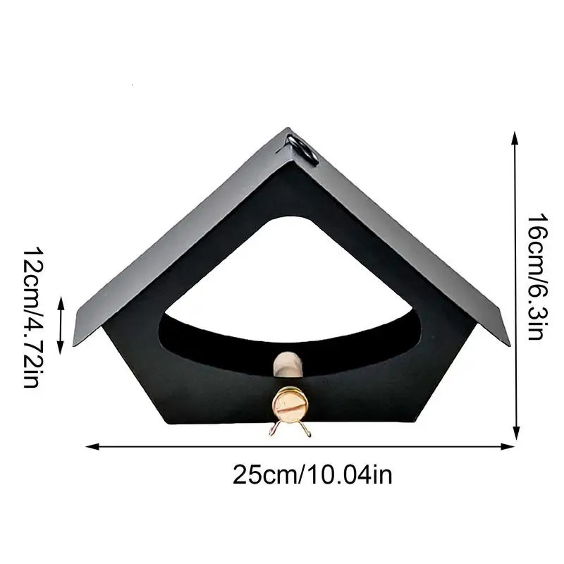 Metal Iron House Bird Feeder Outdoor Birds House Hanging Feeding Station Food Container For Garden Park 250121