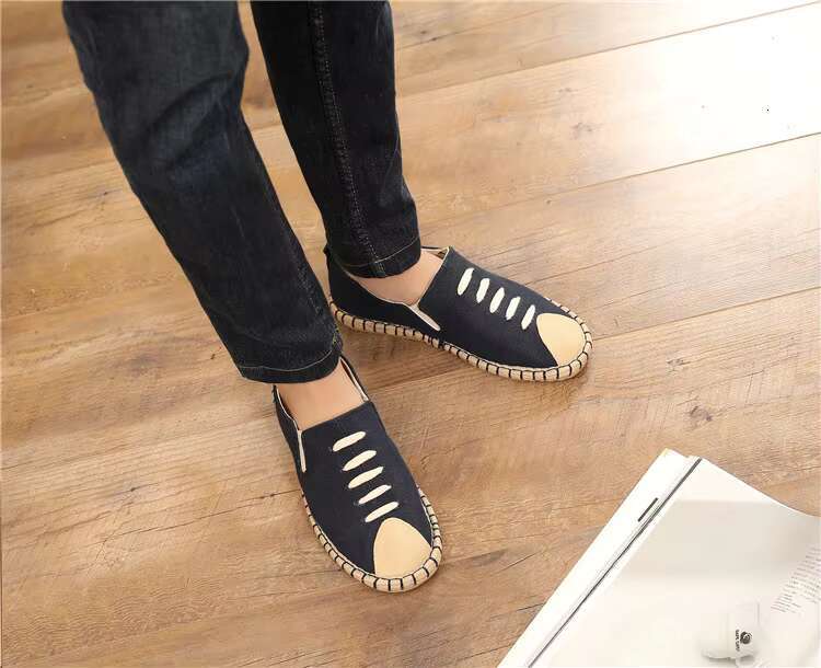 Summer Fisherman New en Canvas Fashion Trend Men Casual Shoes Comfortable Espadrilles Classic Slip on Loafers