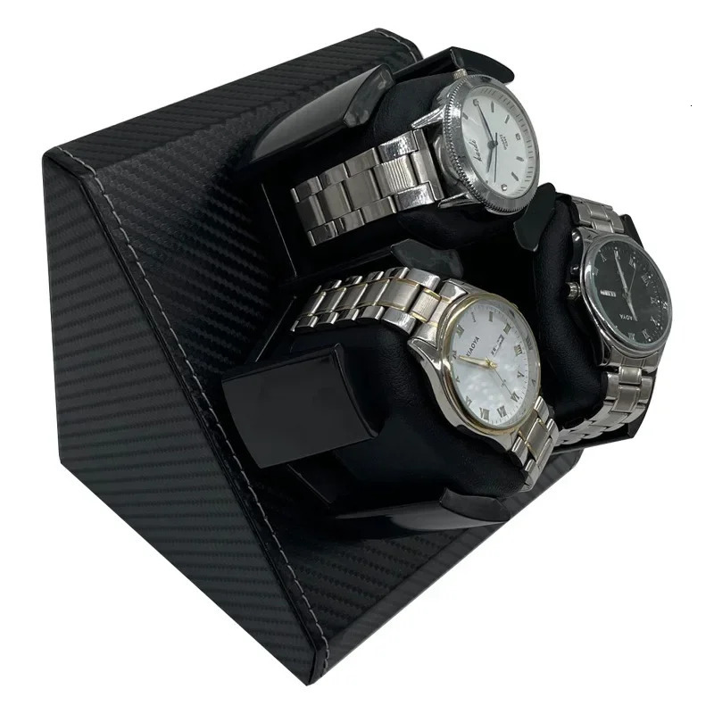 FRUCASE Watch Winder for automatic watches automatic winder for 3 watches 2 Rotation Modes Storage Case Memory Cotton 250121
