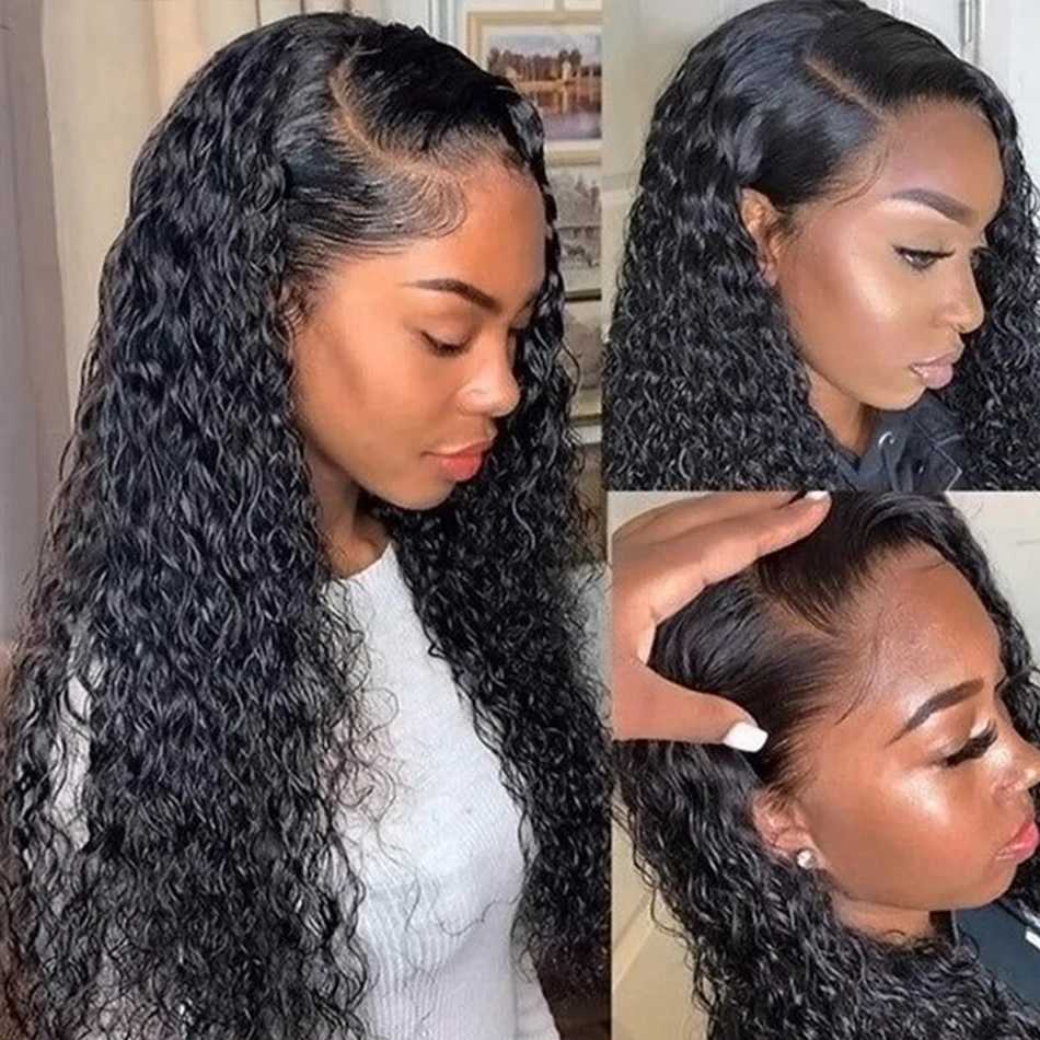 Indian Water Wave Bundles With Clo Wet and Wavy Curly Human Hair Bundles 12A Remy Hair Weave 3 Bundles With Frontal 13X4XJ250120