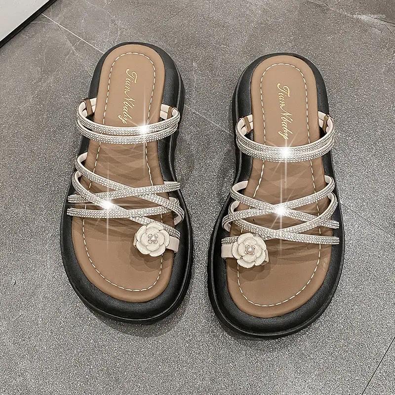 2025 S Fashion Designer Sandals Summer Slipper Women Ladies Shoes Platform Casual Girls Non Slip