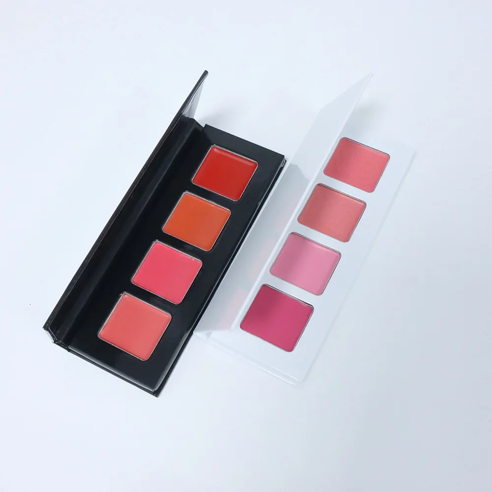 Customized Pink Blush Matte Cream Rosy Blush Makeup Pan Long Wearing High Pigment Orange Blush Palette 250121