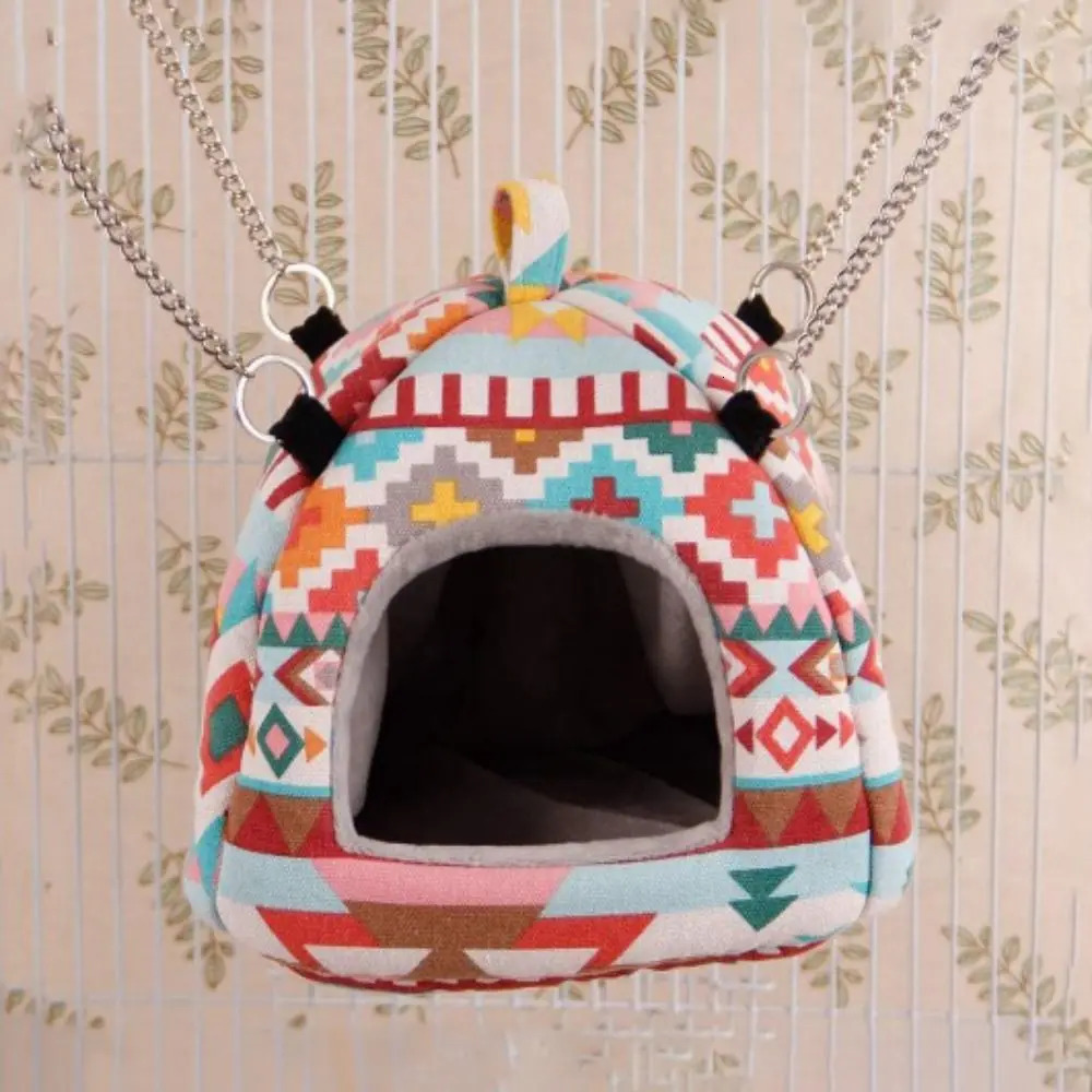 Bird Nest Winter Bed House Shed Hanging Hammock Cage Tent Plush Hamster Hideaway 250121