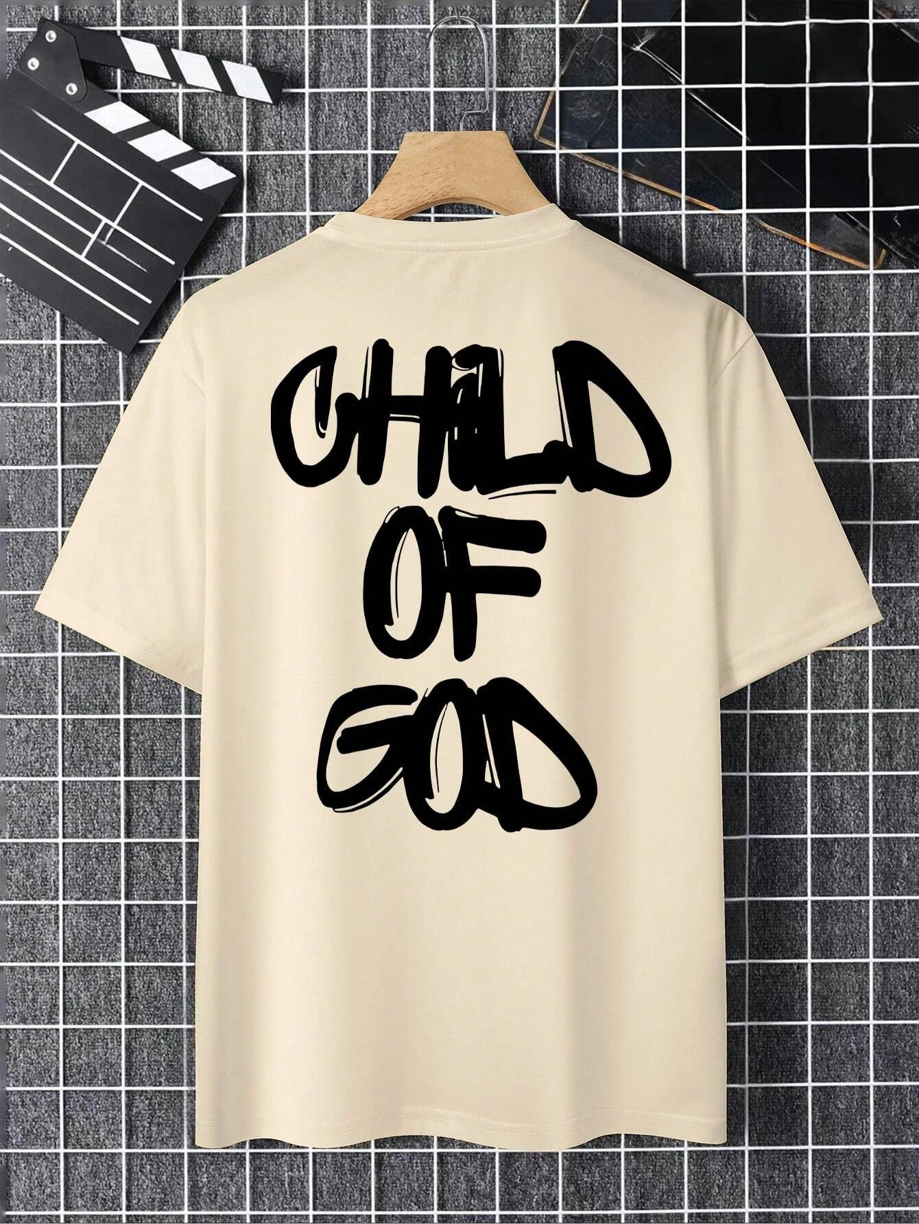 Child of God Men Cotton Tshirt Fashion Big Size Top Casual Short Sleeve Streetwear Classic Print Arrival Tee 250122