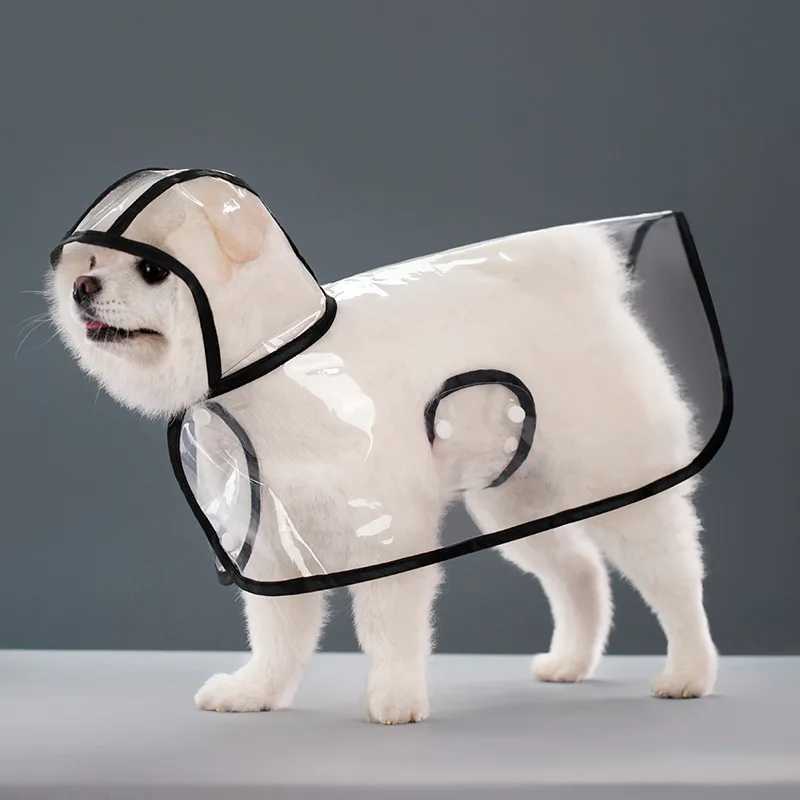 Dog Raincoat Transparent Dog Clothes Hooded Waterproof Rain Jacket for Small Medium Large Dogs Pet Outdoor Walking Pet SuppliesXJ250121