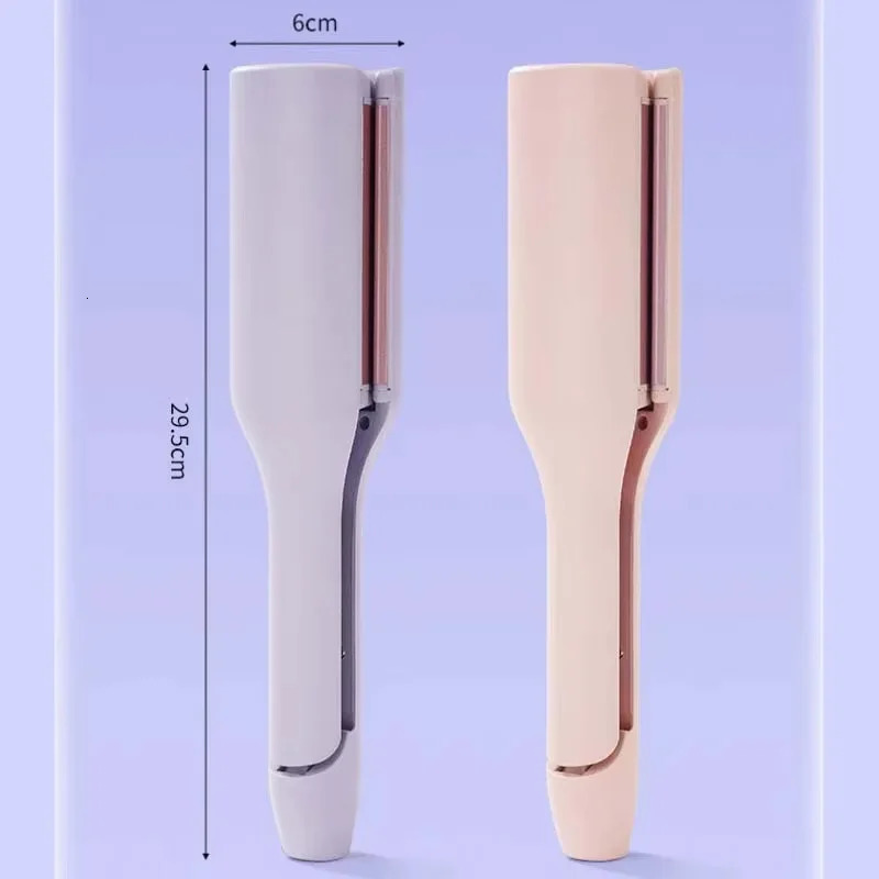 32mm French Hair Curler Wave Professional Egg Roll Hair Curling Iron Corrugated Wavy Styler Fast Heating Volumizing Styling Tool 250121