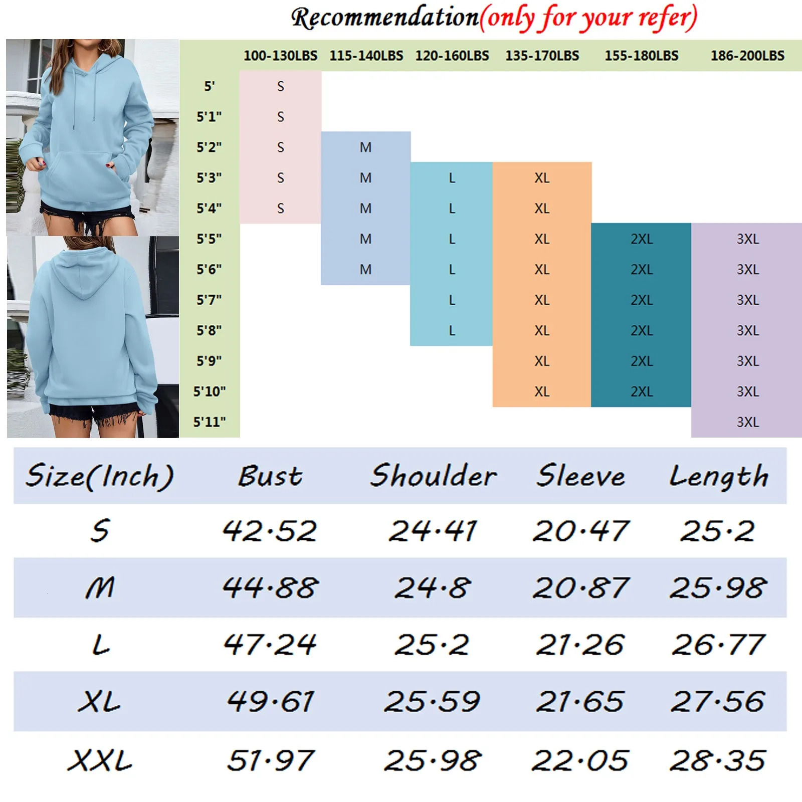 y2k Solid Minimalist Womens Hoodie Long Sleeve With Pocket Casual Daily Wear Women Hoodies Autumn Sudadera de mujer 250122