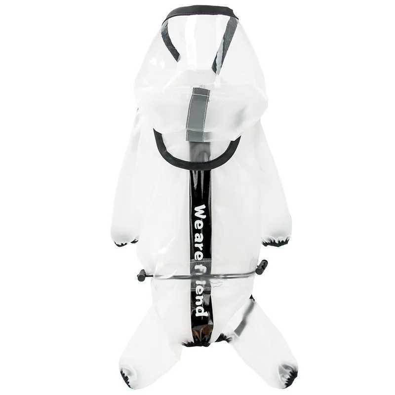 Waterproof Dog Raincoat With Hood Transparent Pet Cat Puppy Rain Coat Pet Jacket Clothes For Small Medium Large Dog Pet SuppliesXJ250121