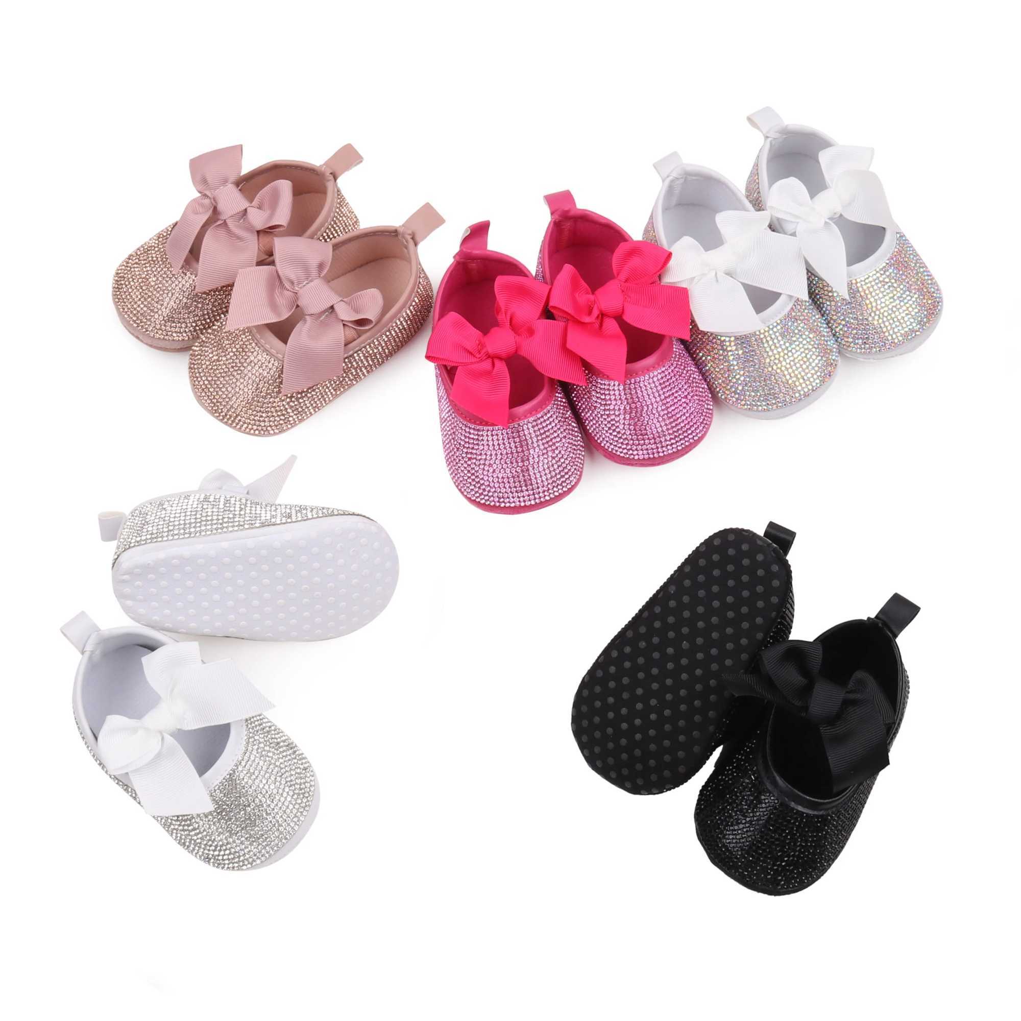 Baby Beautiful Shoes High Quality Newborn Toddler Girls Sneaker Spring and Summer Sandals Cute Bowknot Shiny Diamonds BBW3204 X250129