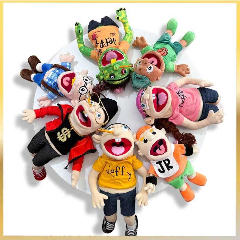 Free shipping Hand Zombie Boy Brinquedo Kawaii Stuffed Animal Jeffy Puppet Family Real Sml Doll Childrens Toy Gifts