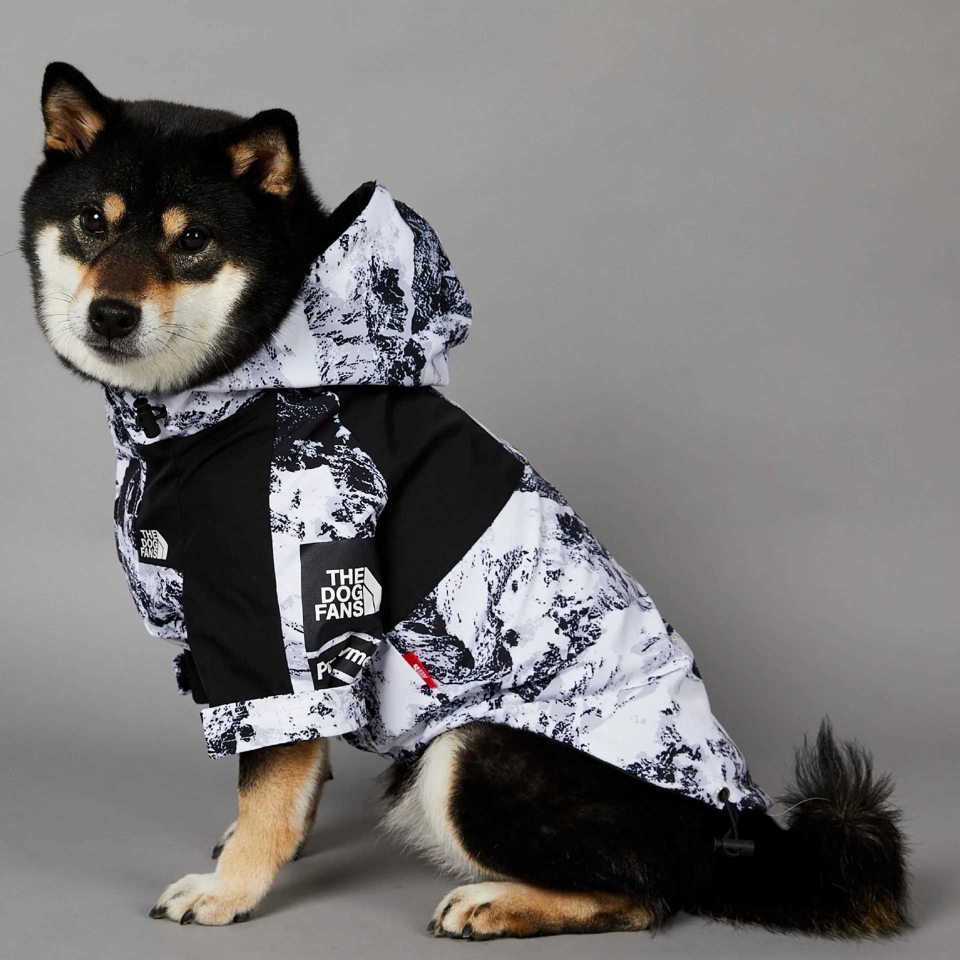 Dog Clothes Raincoat For Small Big Dogs Wind Coat Windbreaker French Bulldog HoodieXJ250121