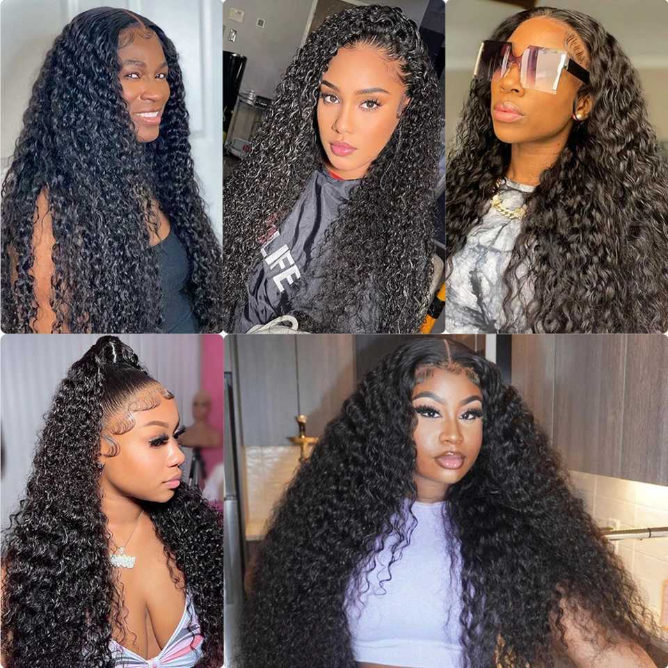 Deep Wave Human Hair Bundles With Clo 4x4 Lace Clos With Bundles Brazilian Hair Weave Bundles With Clo Remy HairXJ250120