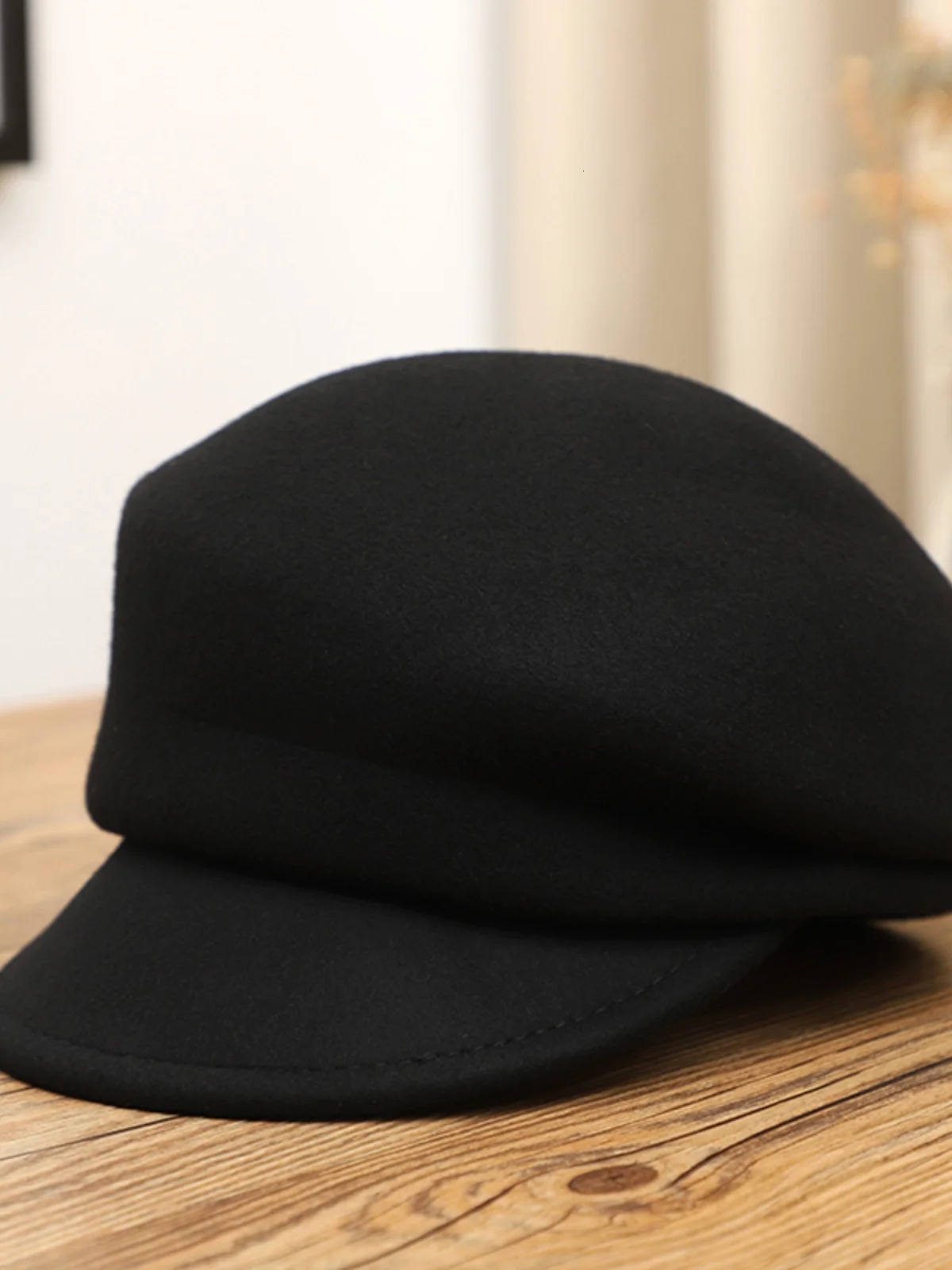 Wool Beret Retro Fashion Black sboy Hat Female Fall and Winter Face Small Cap Net Red French British Style Painter Hats 250118