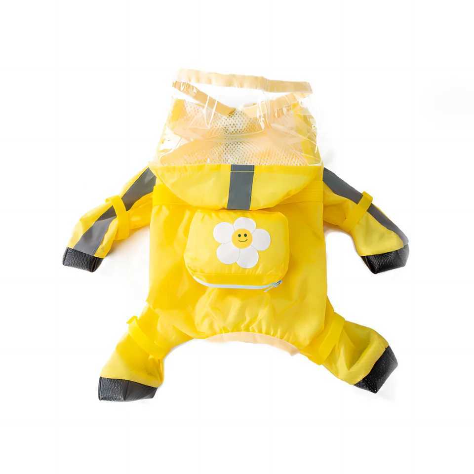 Fashion Breathable Designer Dog Clothes Luxury Safe Reflective Waterproof Dog Raincoats For Rainy Weather Wholesale Dog ClothesXJ250121