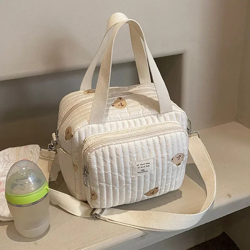 Korea Mommy Bag Baby Stroller Nappy Bag Baby Diaper Organizer Portable Tote Bags Maternity Multi-function Travel Messenger Bags 250118