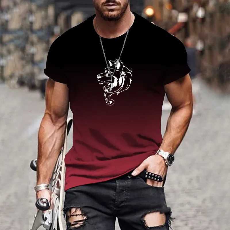 Interesting 3d printing pattern street fashion home casual fashion summer new O-neck XS-6XL oversized T-shirt for menXJ250117