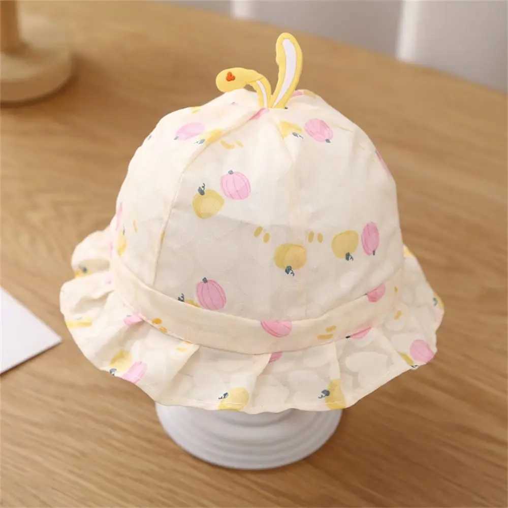 Leisure UV protection baby bucket hat soft cotton thin breathable baby fisherman hat outdoor sun protection hat M250121