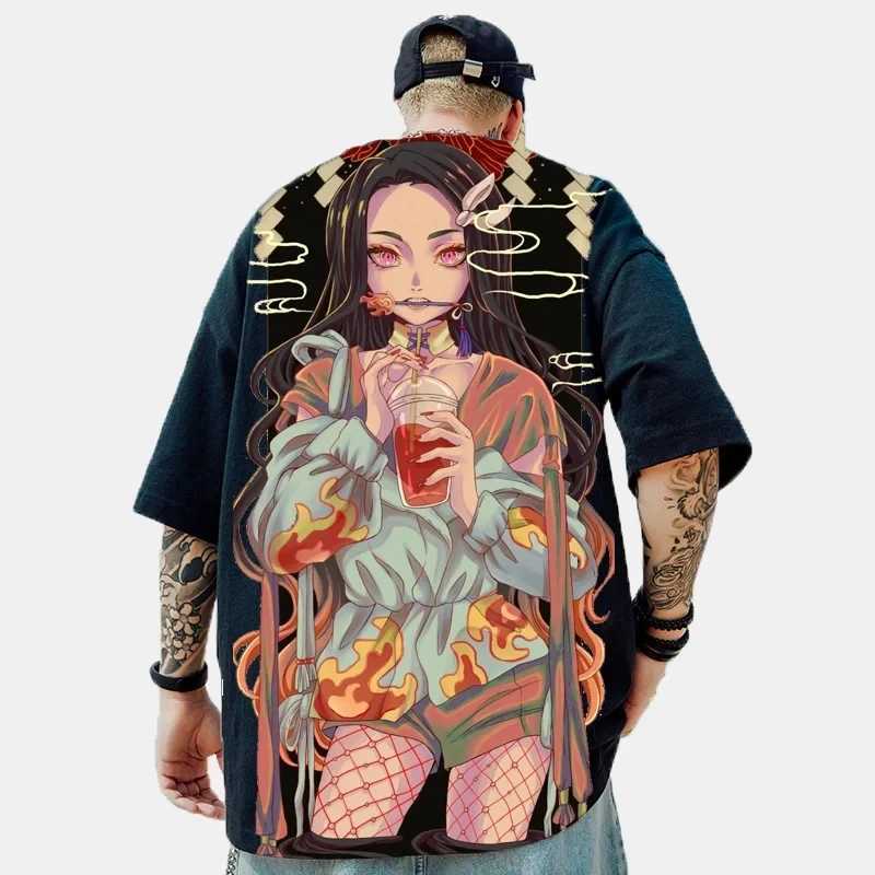 Mens 3D T-shirt Anime Cartoon Print Summer Short Sleeve Fashion T-shirts For Men T-shirt Casual Loose Top MaleXJ250117