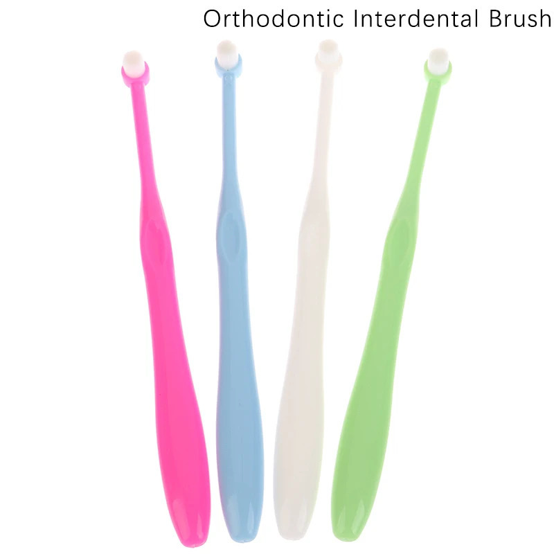 1Pc Orthodontic Interdental Brush SingleBeam Soft Teeth Cleaning Toothbrush Oral Care Tool Small Head Hair 250115