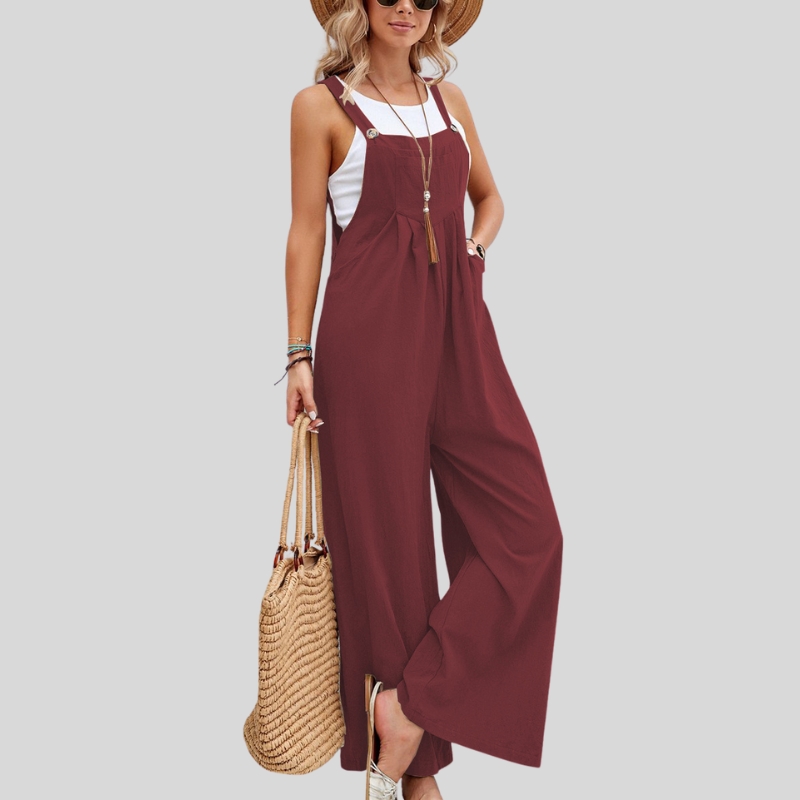 New hot-selling mid-waist retro style European and American women's trousers popular solid color women's casual trousers overalls