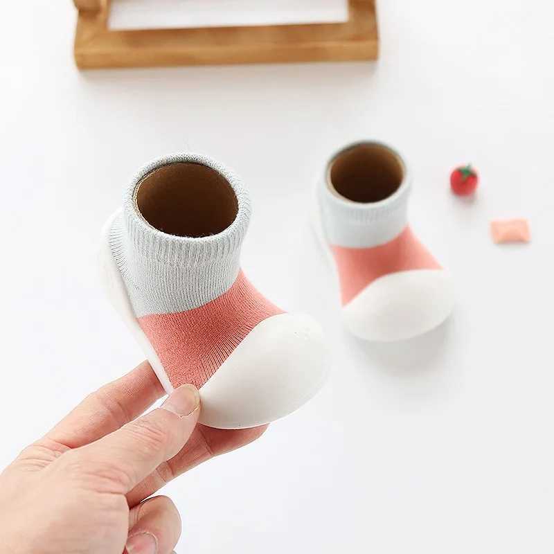 Baby Walking Shoe Autumn New Colored Baby Shoe Child Floor Socks Soft Sole Non Slip Kid Shoe Breathable Boy Girl Shoe Shoes X250129