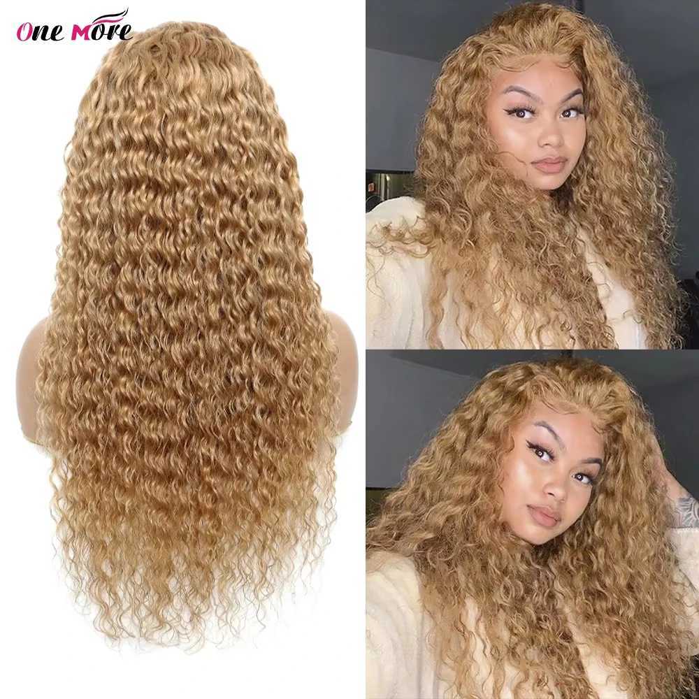 Loose Deep Wave Bundles With Clo Honey Blonde Colored Human Hair Bundles With Clo 3/4 Bundles With Clo 4x4 LaceXJ250120