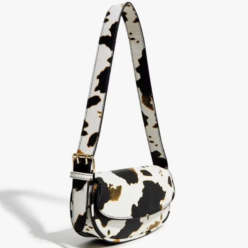 Cow PU Leather Crossbody Bags Women Fashion Versatile Designer Shoulder Bag Female Casual Vintage Large Capacity Handbags