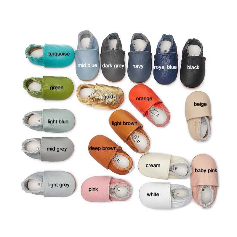 Genuine leather soft unisex baby shoes all sorts of colors of moccasins slip on infant shoes X250129