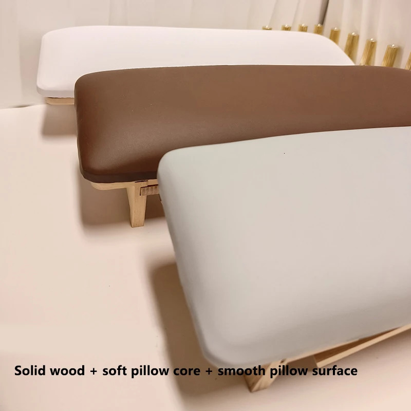 2in1 Beveled Manicure Table Hand Rest Cushion For Arm Rest Stand For Manicure Salon Wood Nail Art Tool Hand Rest Pillow Holder 250121