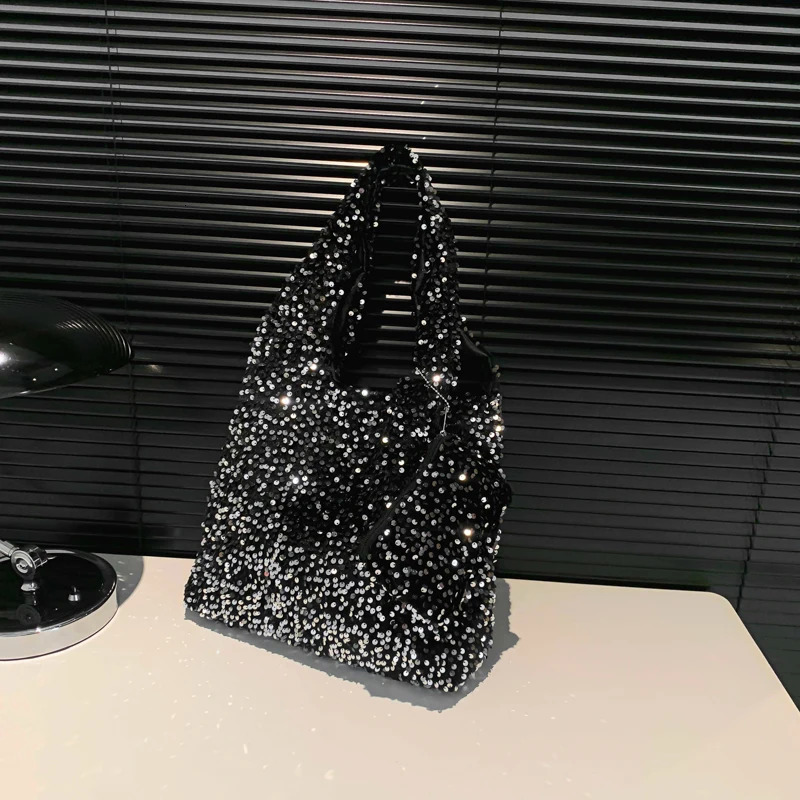 Tote Bag for Women Slouchy Handbag Trendy Hobo Bag Fashion Sequin Shoulder Bag er Underarm Bag for Travel Shopping 250122