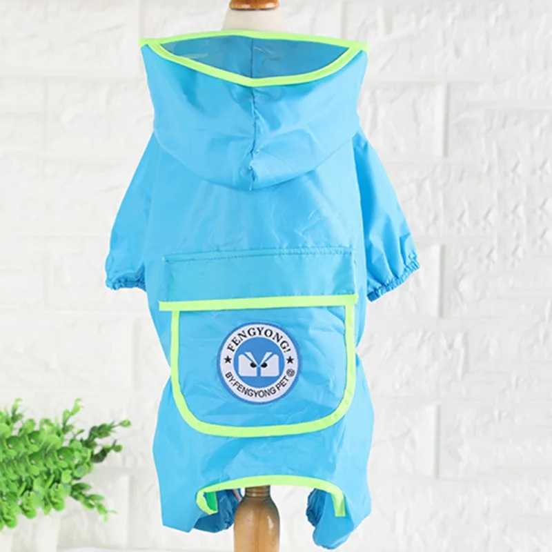 Reflective Rain Coat Pet Dog Waterproof Raincoat Jumpsuit Hooded Waterproof Jackets Small Dog Outdoor Clothes Pet SuppliesXJ250121