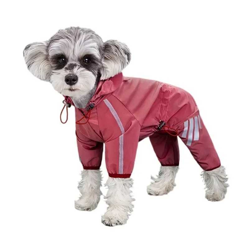 Dog Raincoat Reflective Waterproof Pet Clothes for Chihuahua Maltese Rain Coat Small Medium Dogs Jumpsuit Raincoat Dogs OverallsXJ250121