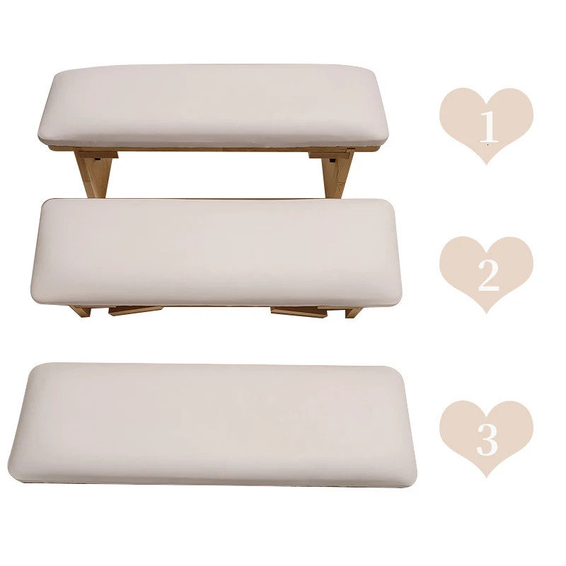 2in1 Beveled Manicure Table Hand Rest Cushion For Arm Rest Stand For Manicure Salon Wood Nail Art Tool Hand Rest Pillow Holder 250121