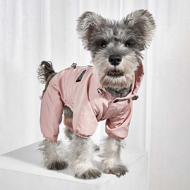 S-XXL Size Pets Small Dog Raincoat Reflective Waterproof Clothing Fashion Outdoor Breathable Puppy Jumpsuit Jacket ClothesXJ250121