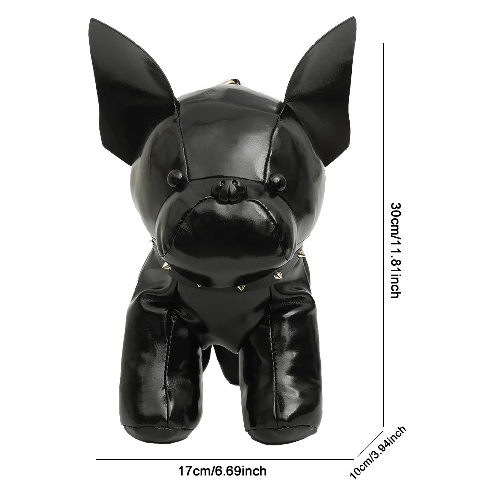 Cartoon Bulldog Shaped Cute Crossbody Bags for Women PU Leather Sling Purse Shoulder Bag Solid Color Casual Female Messenger Bag 250122