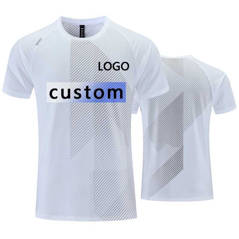 Custom Men Running T-shirt Fitness Sports Top Gym Training Shirt Jogging Casual Sportswear Quick Dry Outdoor Sports Shirt X250129
