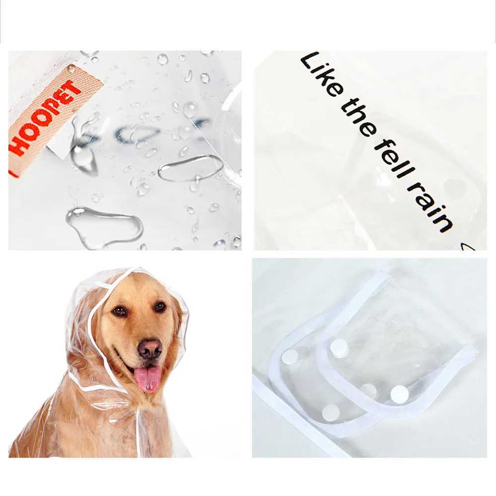 Pet Dog Raincoat Clothes Puppy Transparent Rain Slicker Waterproof Dogs Jumpsuit Pet Clothing for Small Large dogs XS-7XLXJ250121