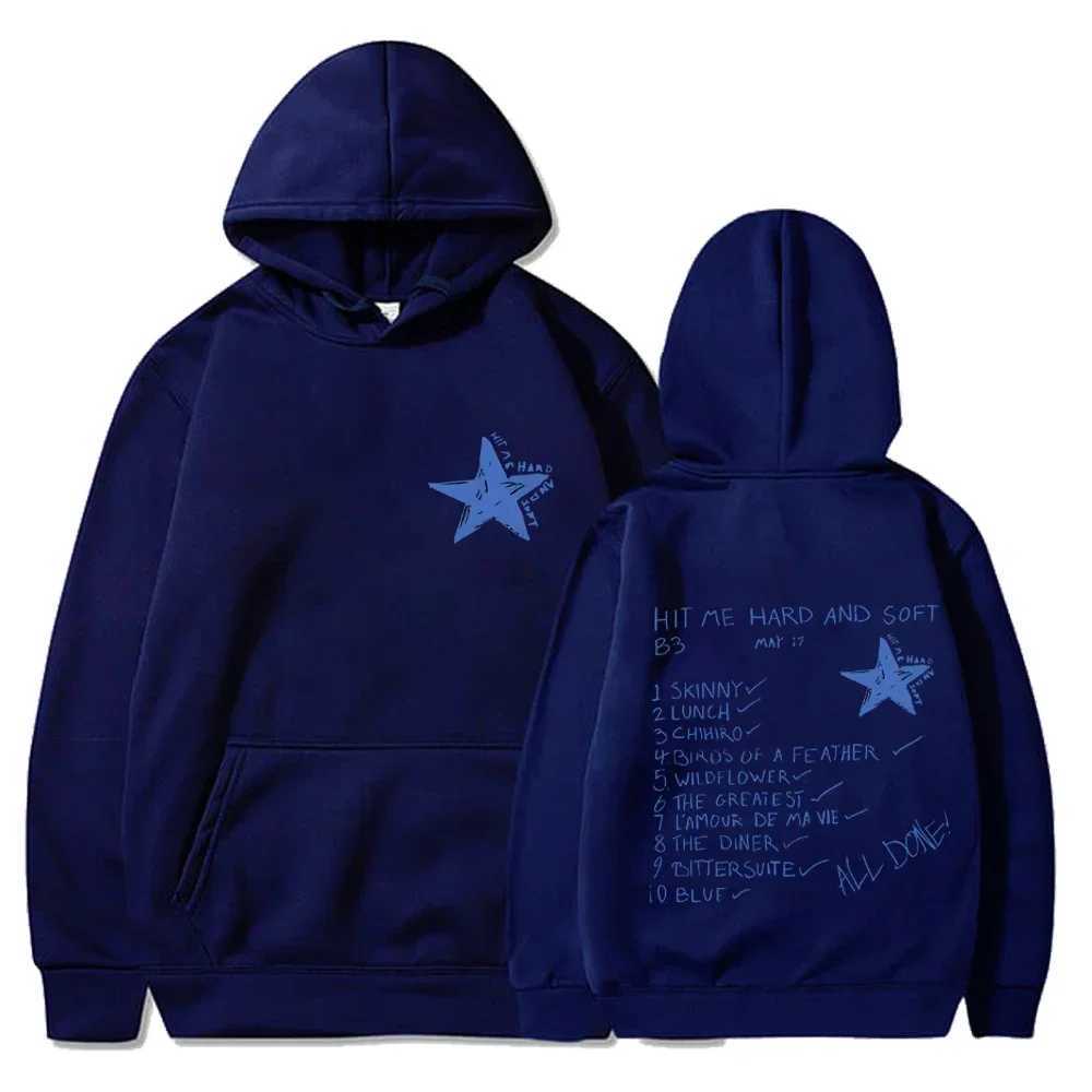 Hip Hop Hoodies Hit Me Hard and Soft 2024 Tour Hooded Pullover Men Women Fleece Casual Sweatshirts Fashion Loose Gothic HoodieXJ2500118